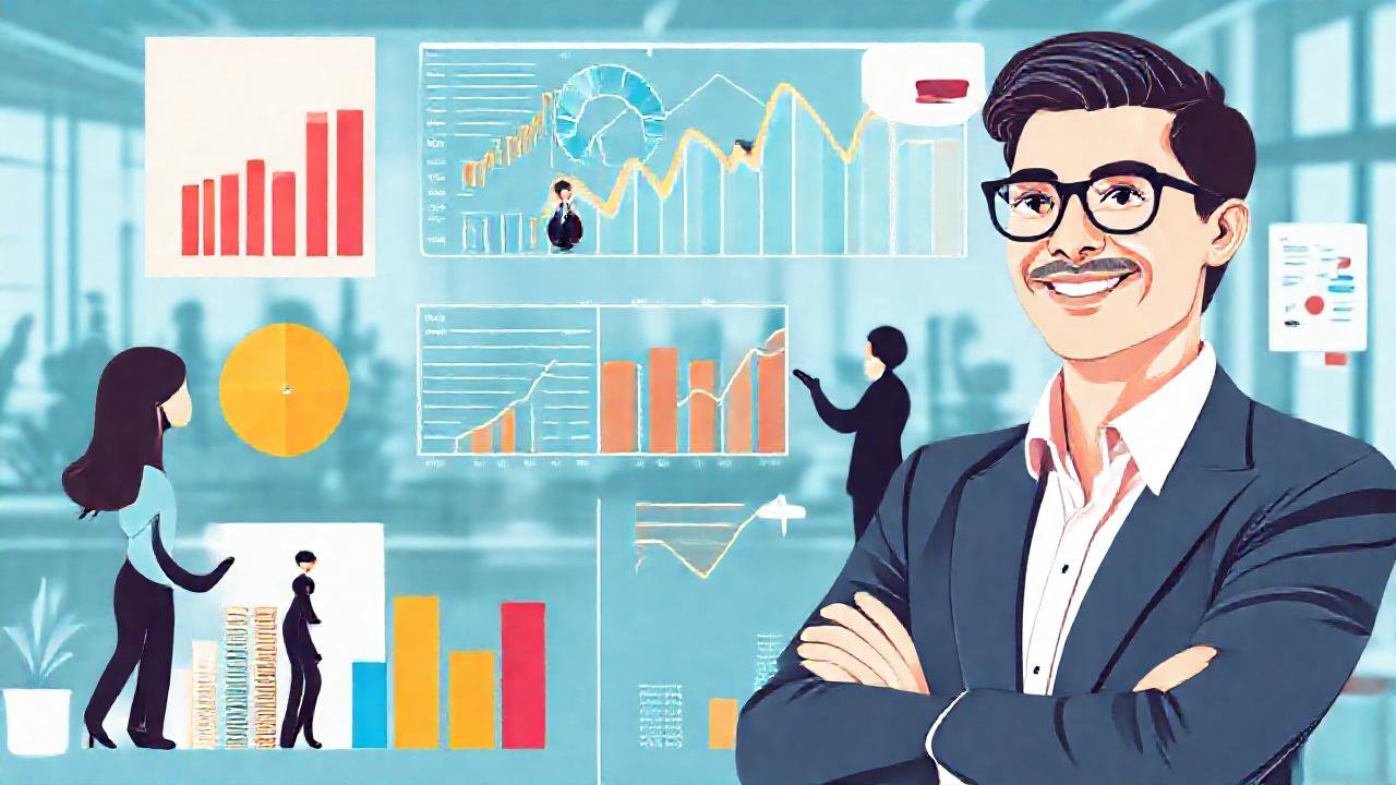 Gráficos de negocios impulsan el éxito