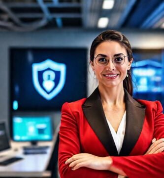 Oficina moderna transmite confianza y seguridad digital