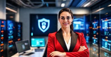 Oficina moderna transmite confianza y seguridad digital