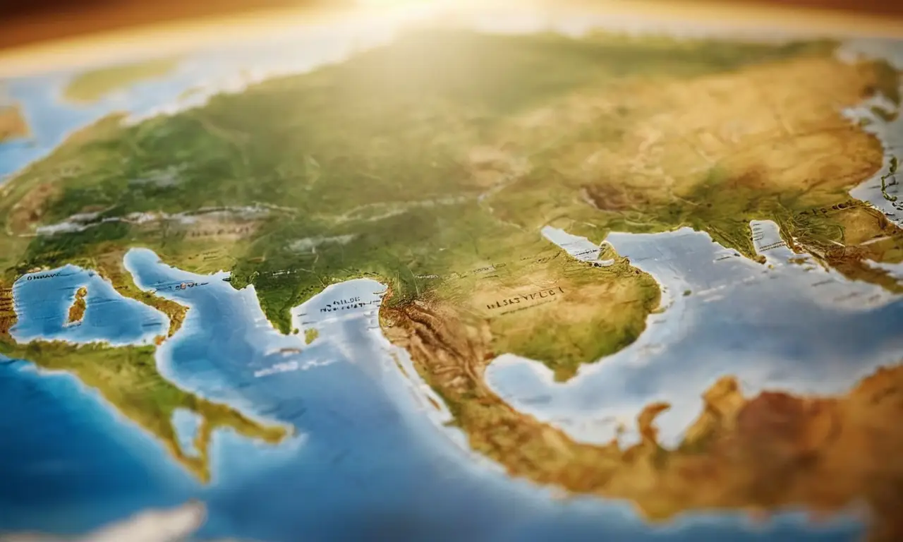 El papel pintado muestra un mapa mundi y oportunidades de monetización