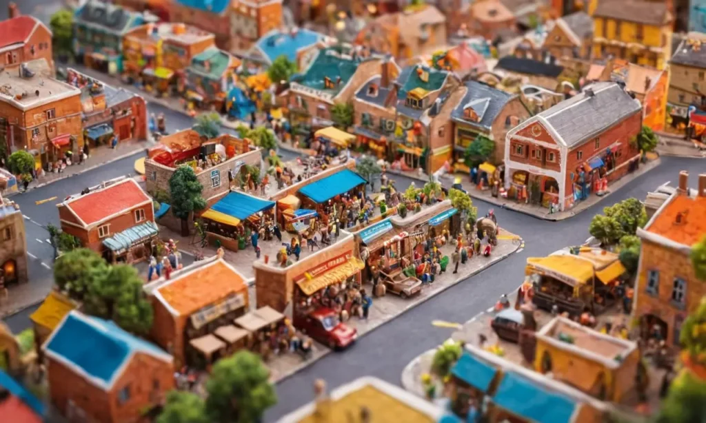 Es un lienzo ilustrado y vibrante