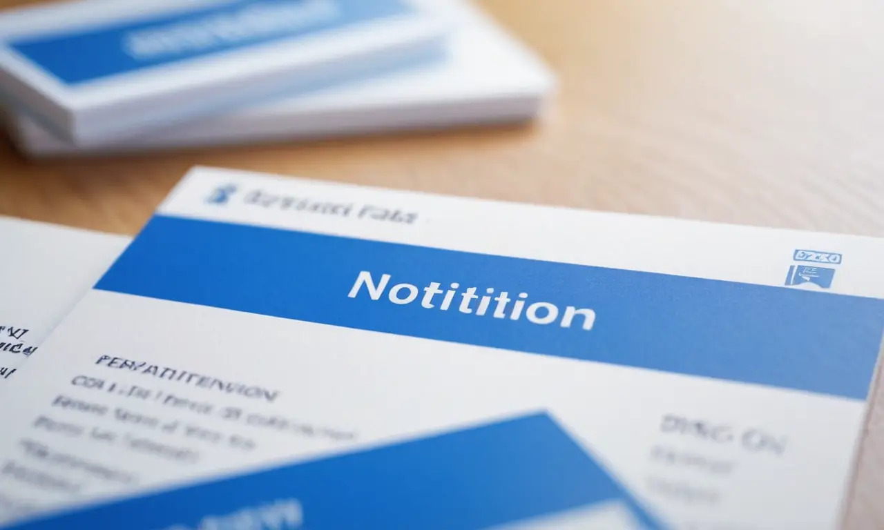 Es un texto legal azul y blanco informativo