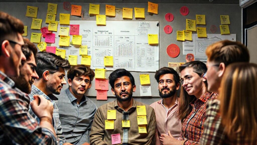 El equipo busca soluciones a un problema complejo