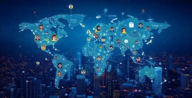 Un mapa global digitalmente conectado