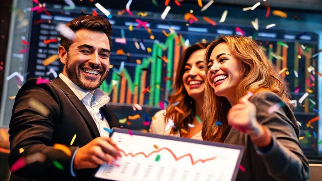 Éxito financiero con estilo y alegría