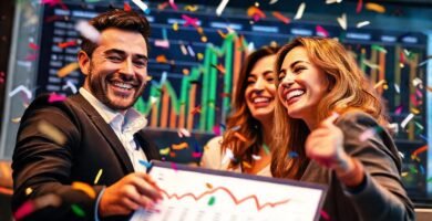 Éxito financiero con estilo y alegría