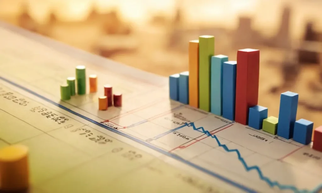 Representa gráficos sobre disputas financieras y estrategias de ganancias