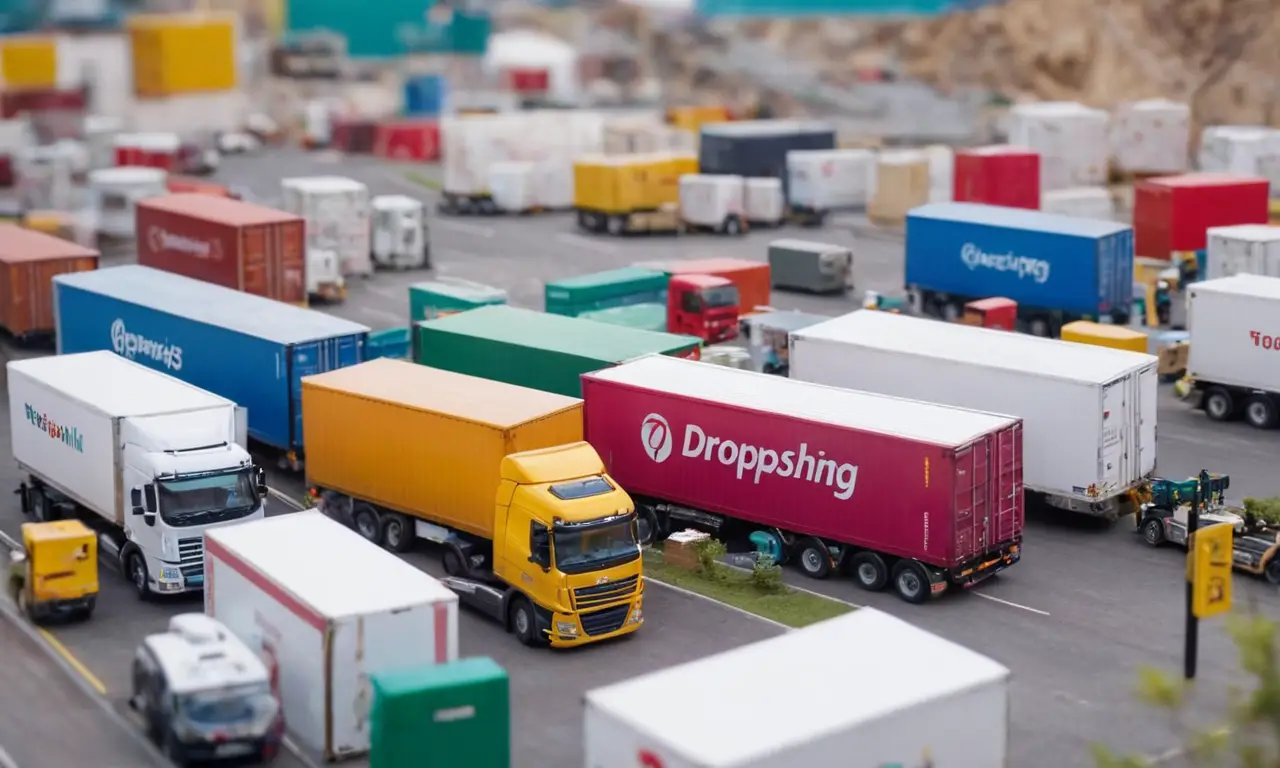 El papel pintado muestra dropshipping