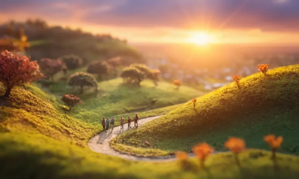 El papel pintado muestra un amanecer esperanzador