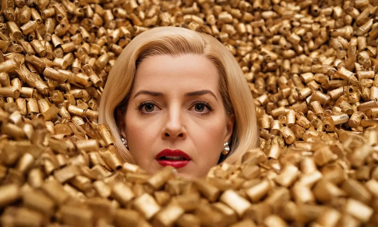 El papel pintado muestra a Evita Perón