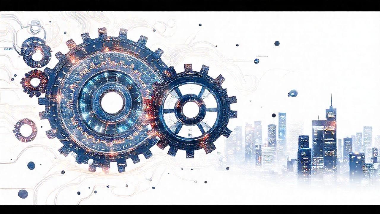 Arte digital conceptual de innovación tecnológica