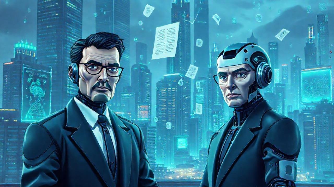 Ciudad futurista, digital y serena