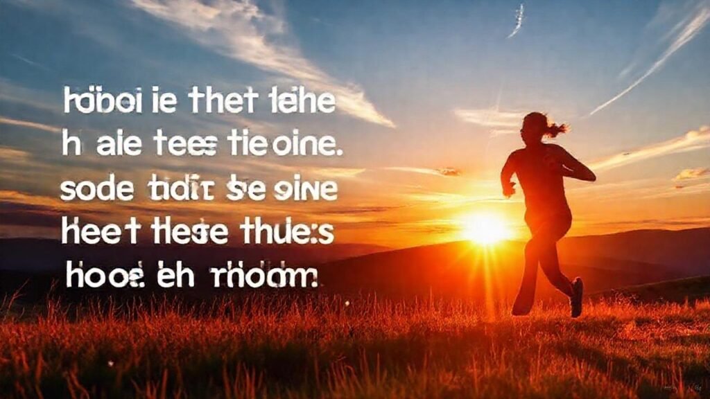 Corre hacia un amanecer inspirador