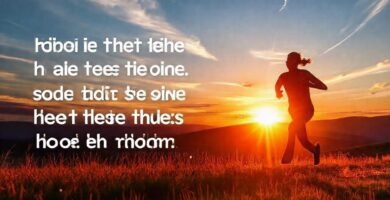 Corre hacia un amanecer inspirador