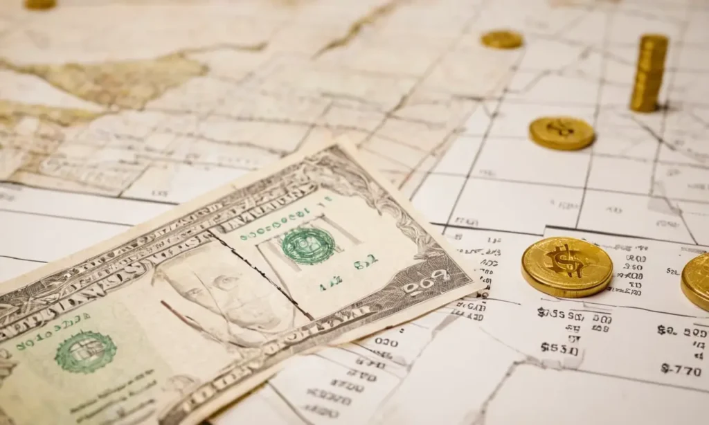 Patrones financieros ilustrativos resaltan el flujo y la optimización