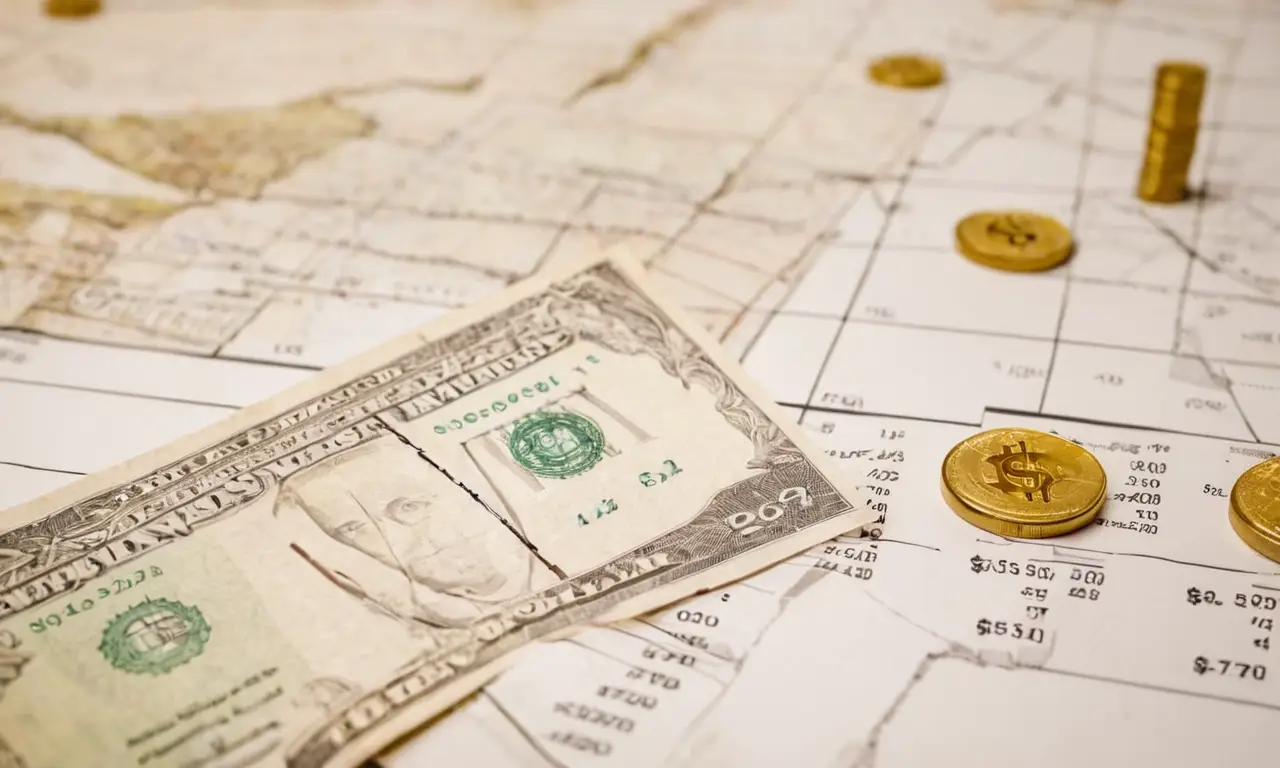 Patrones financieros ilustrativos resaltan el flujo y la optimización