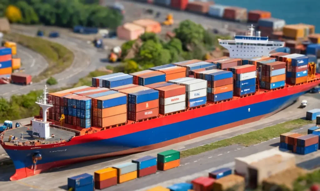 Diseño informativo y vibrante de procesos logísticos globales