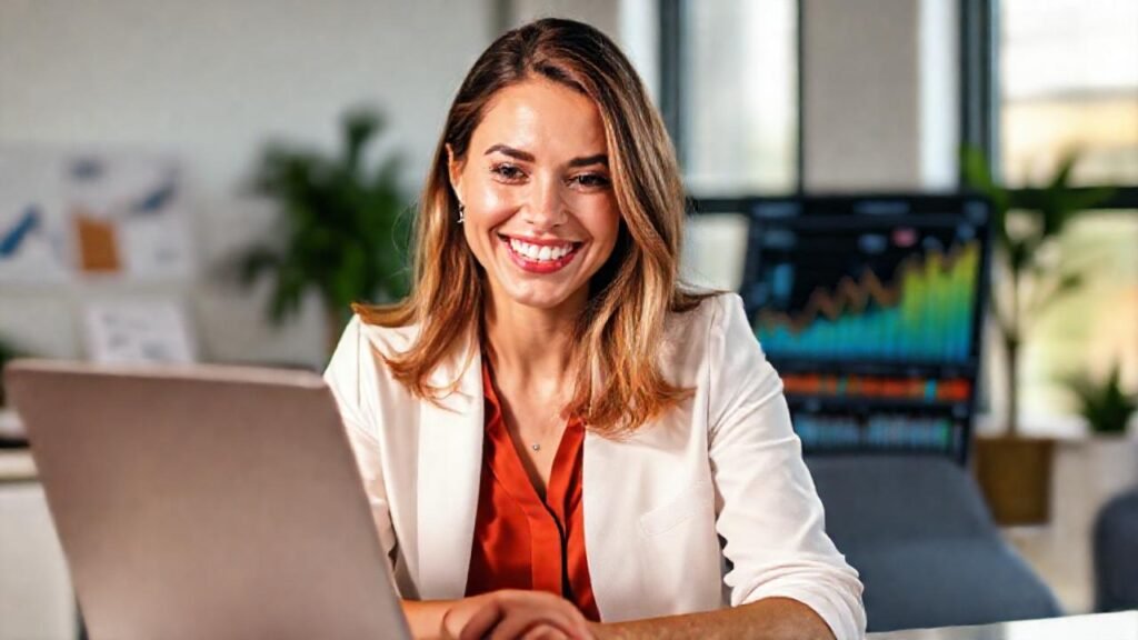 La empresaria simboliza éxito digital innovador