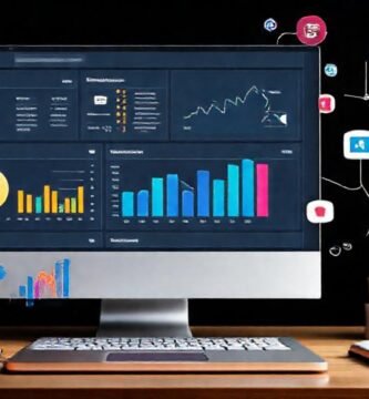 Panel digital moderno para redes sociales