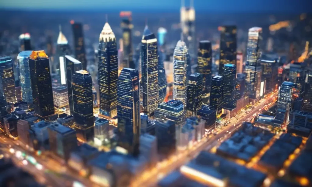 Ciudad moderna y diseño profesional