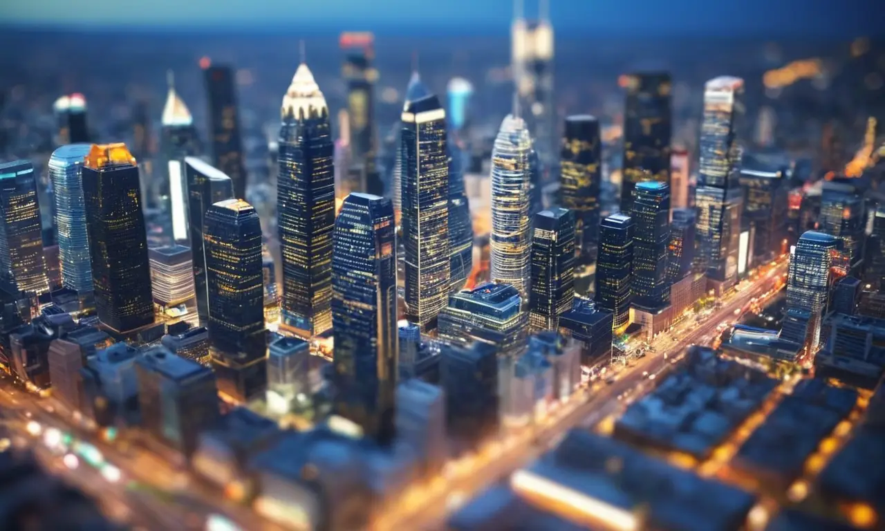 Ciudad moderna y diseño profesional