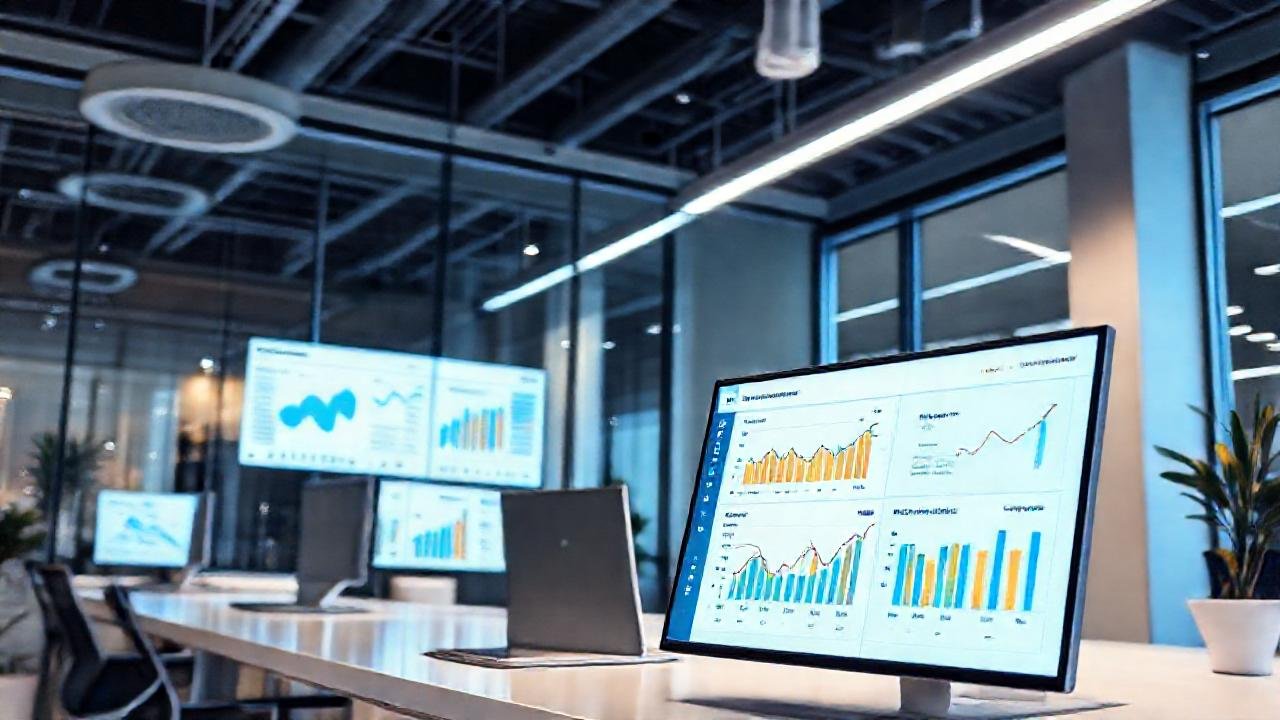 Oficina moderna ofrece satisfacción personalizada digital