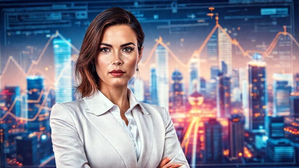 Éxito profesional en diseño futurista