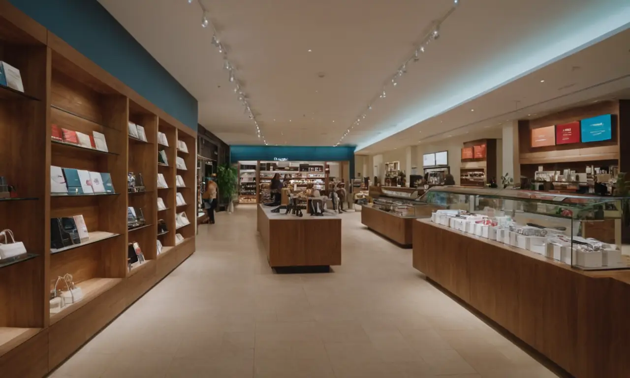 El papel pintado muestra espacios de venta