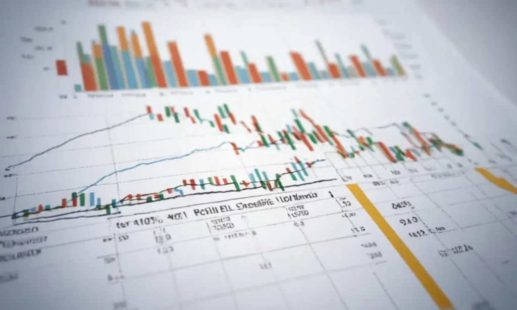 El papel pintado muestra gráficos financieros abstractos sin texto