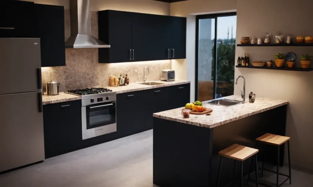 Cocinas oscuras e ilustradas son exitosas y atractivas