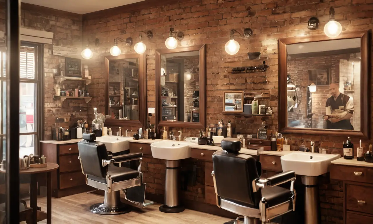 La papelería de barbería moderna es elegante y profesional