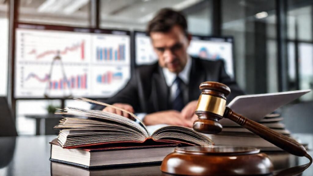 Un abogado moderno gestiona datos legales