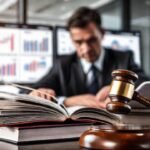 Un abogado moderno gestiona datos legales