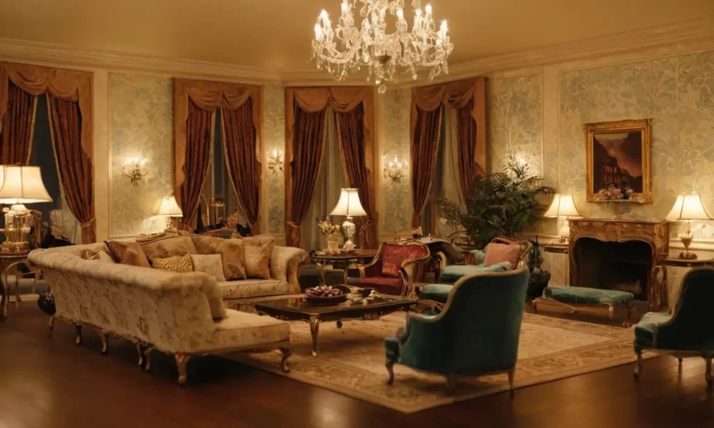 El papel pintado sugiere riqueza y éxito financiero