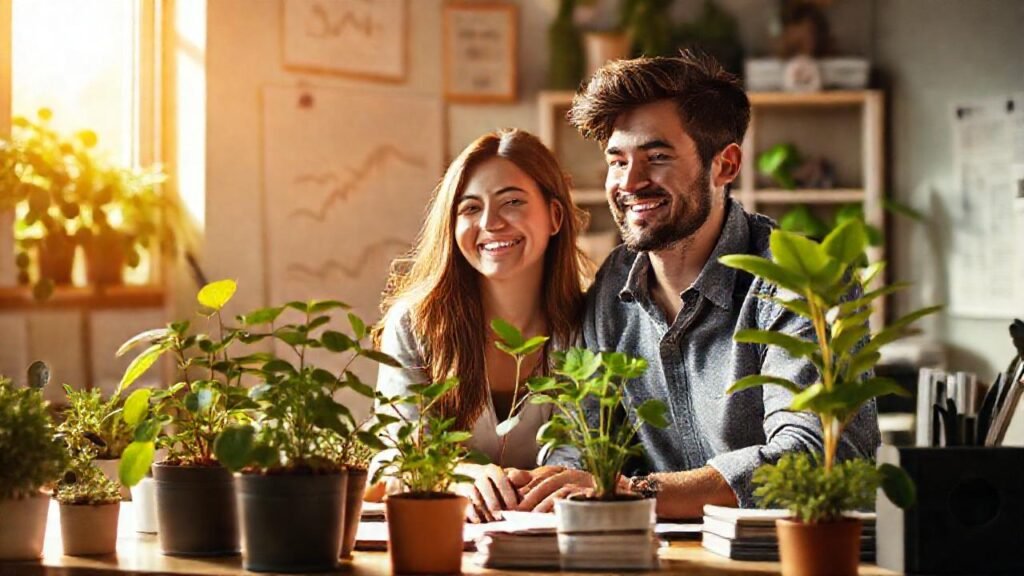 Prosperidad visual y emocional florece armoniosamente