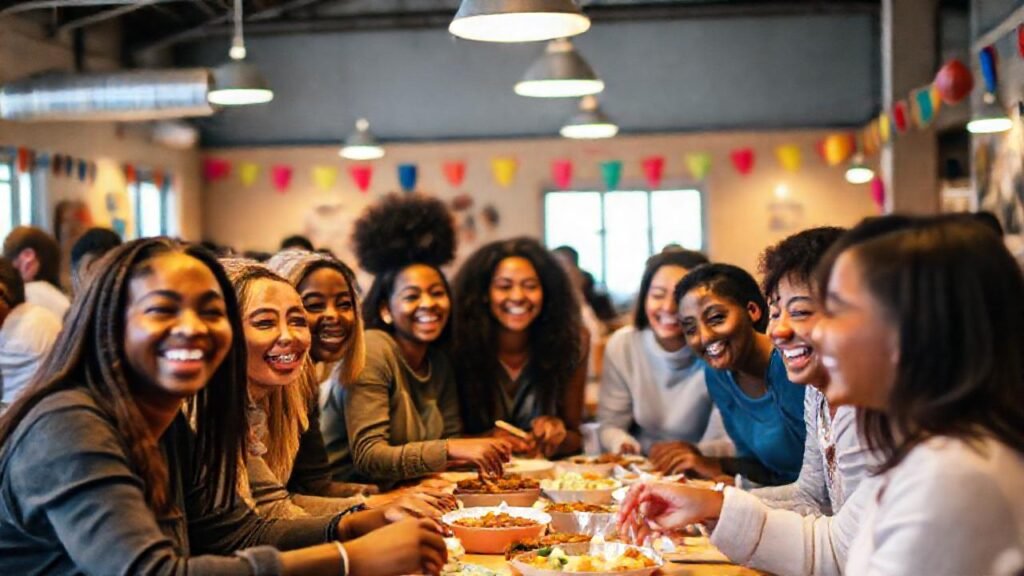 La comunidad celebra con alegría y unión