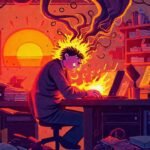 Un artista creativo supera el agotamiento