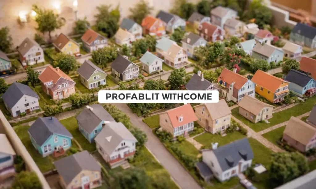 El papel pintado muestra hogares diversos y texto promociona ingresos Airbnb