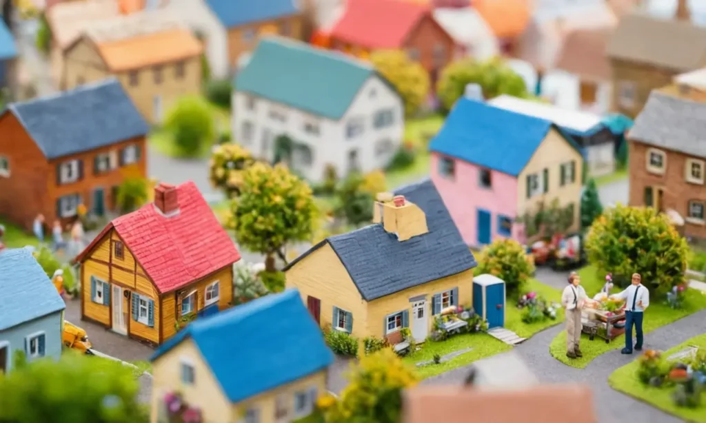 El papel pintado muestra economía compartida y escenas vibrantes