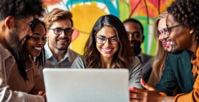 Emprendimiento vibrante y exitoso en crecimiento