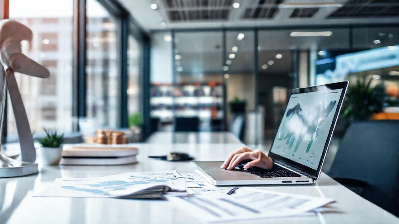 Oficina moderna: éxito profesional y digital