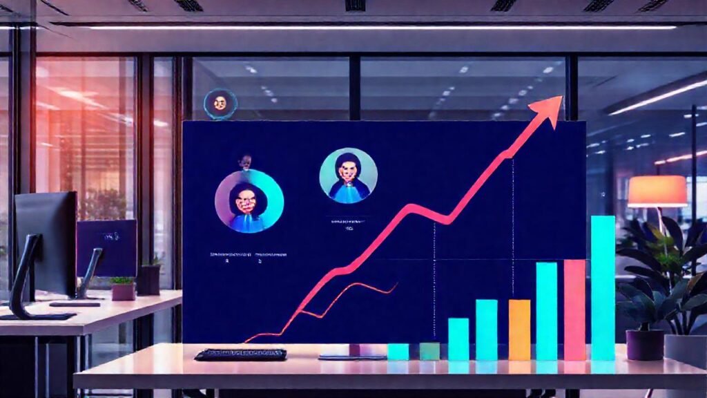 Oficina moderna impulsa ingresos con éxito