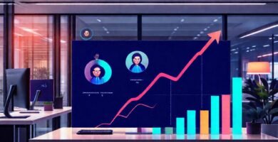 Oficina moderna impulsa ingresos con éxito