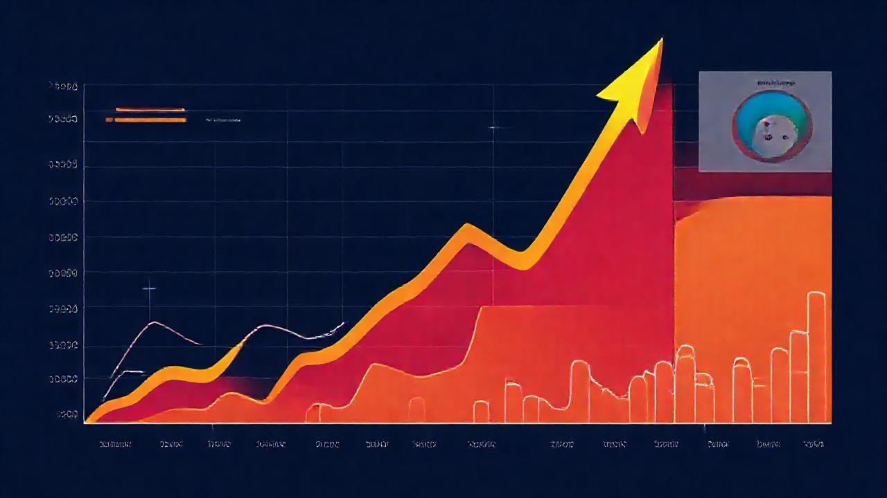 Visualizaciones de datos financieras digitales atractivas
