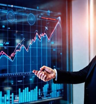 Éxito financiero en interfaz digital