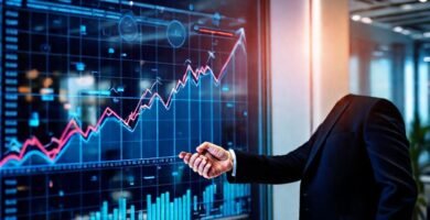 Éxito financiero en interfaz digital