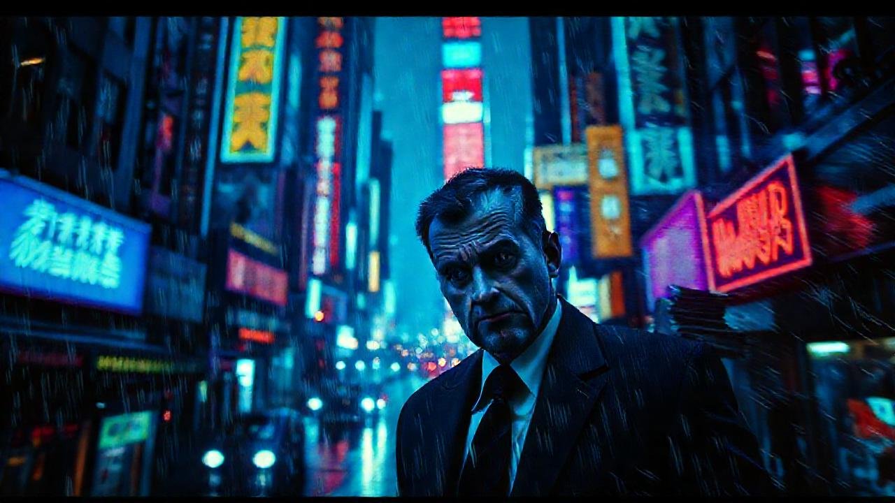 Ciudad oscura, lluvia, dinero y angustia