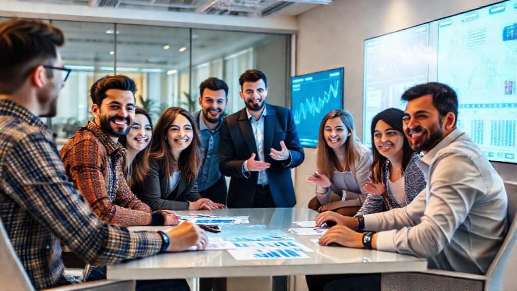 Equipo diverso presenta inversión exitosa