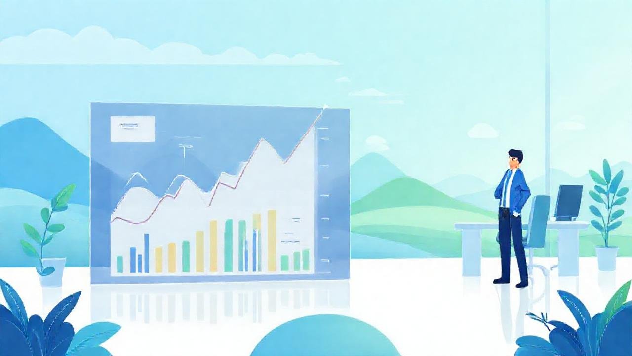 Inversor moderno gestiona cartera digitalmente con confianza