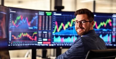 Inversor digital analiza datos visualizados claramente